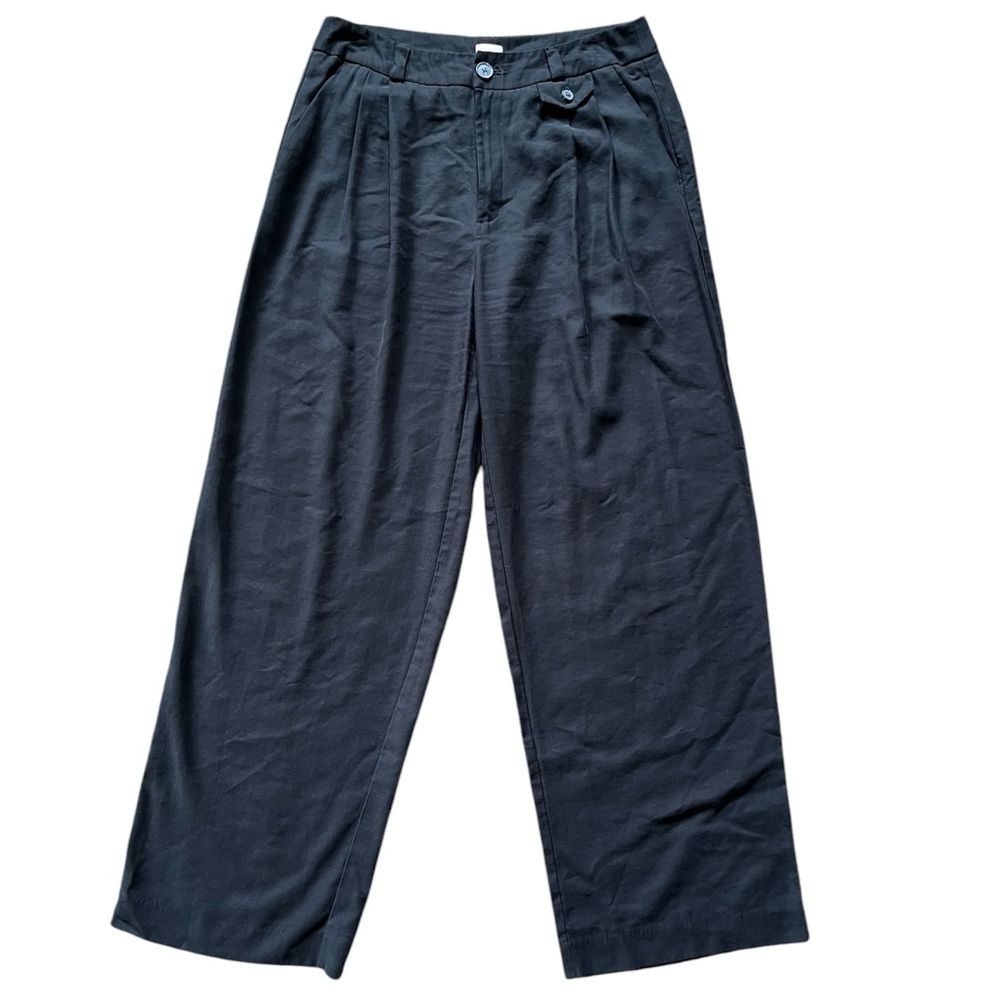 Men's Black Wide-Leg Pants